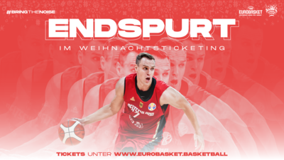 FIBA EuroBasket 2022: Weihnachts-Endspurt mit vielfältigem Ticketangebot