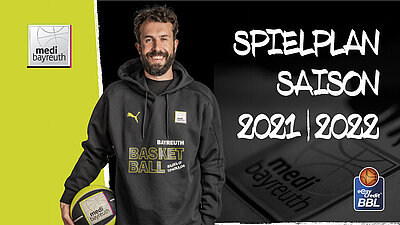 Der Spielplan für die neue Saison ist da! medi bayreuth startet auswärts in Gießen