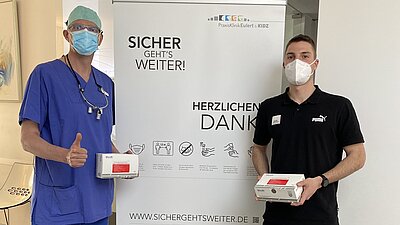 Sicher geht’s weiter: PraxisKlinik Eulert versorgt TenneT young heroes mit Corona-Selbsttests