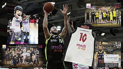 Bayreuths Bundesliga-Basketballer unterstützen auch 2022 das Hilfsprojekt medi for help