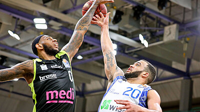 3. Sieg in Folge: medi bayreuth gewinnt letztes Heimspiel der Saison gegen Frankfurt mit 80:58