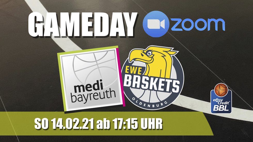 Kommt mit in die Oberfrankenhalle beim #GamedayZOOM gegen Oldenburg