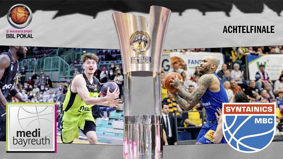 Auslosung: Im Achtelfinale des MagentaSport BBL Pokals empfängt medi den MBC