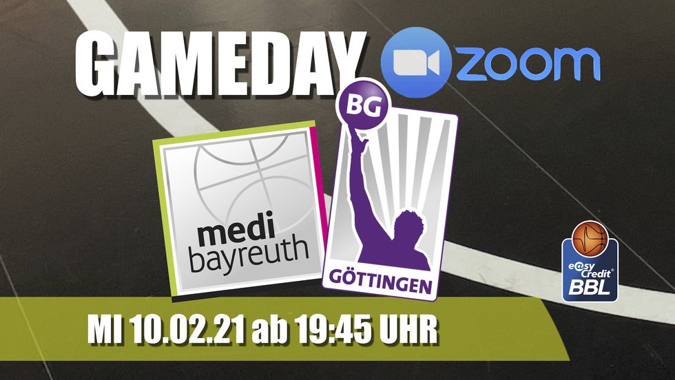 #GamedayZOOM beim Heimspiel gegen die BG Göttingen