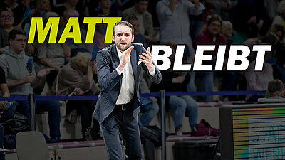 Kontinuität auf der Kommandobrücke – Assistant Coach Matthew Vest verlängert Vertrag