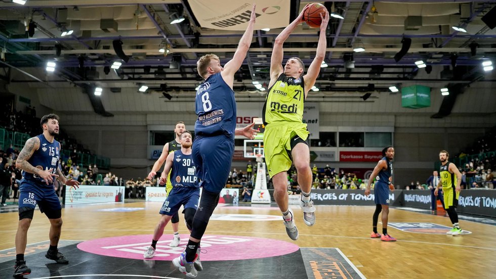 4. BBL-Heimsieg in Serie: medi bayreuth bezwingt MLP Academics Heidelberg mit 85:79
